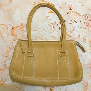 Fossil neutral khaki leather Purse